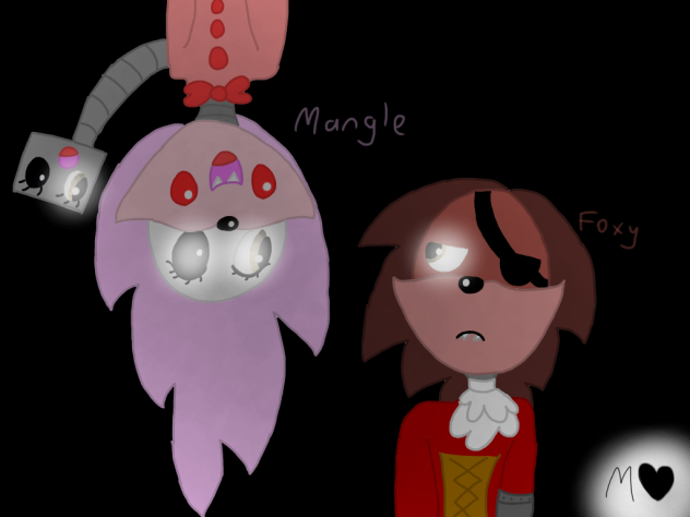 foxy and mangle - FNAF speedpaint