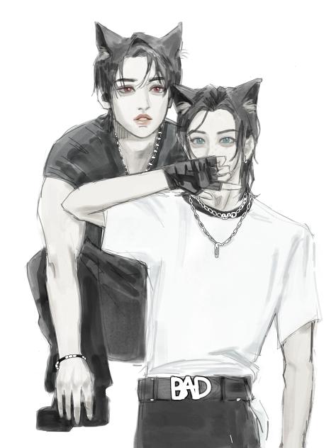 ❤🐱💙