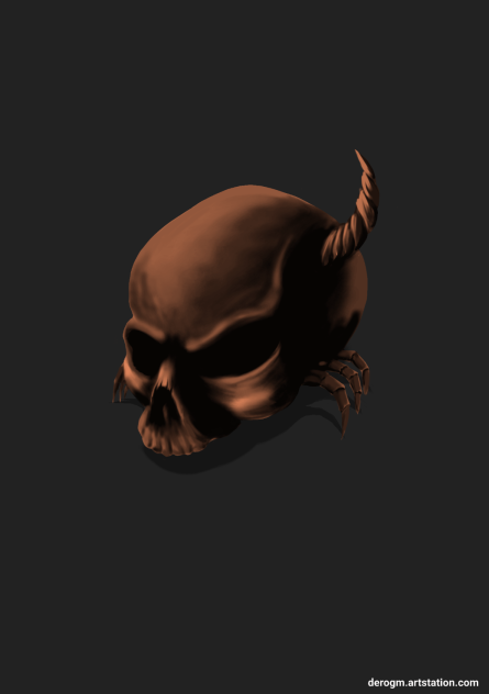 Halloween skull - ibisPaint