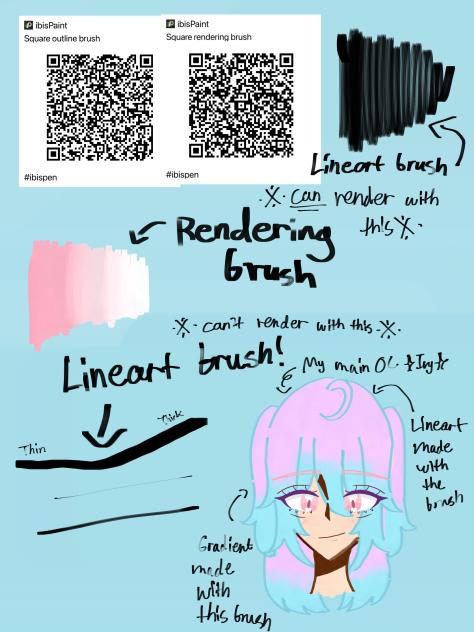 Lineart and rendering brush pack - ibisPaint