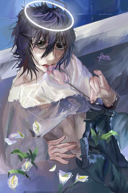 L ryuzaki fan art ( Aka daddy L fan art)