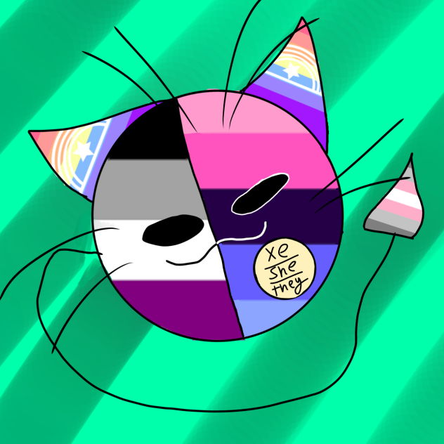 My lil pride ball (idea from Wrenn)