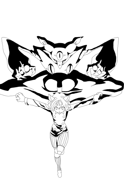ハンターハンター・ネフェルピトー(線画・トレス)