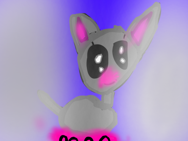 Neon cat