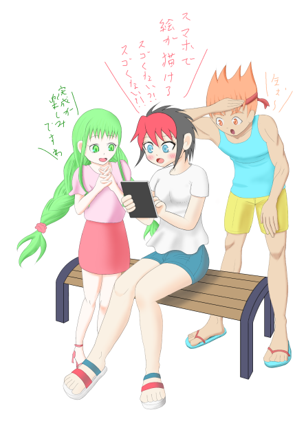 初描き!アイビスペイントに感動しました!!