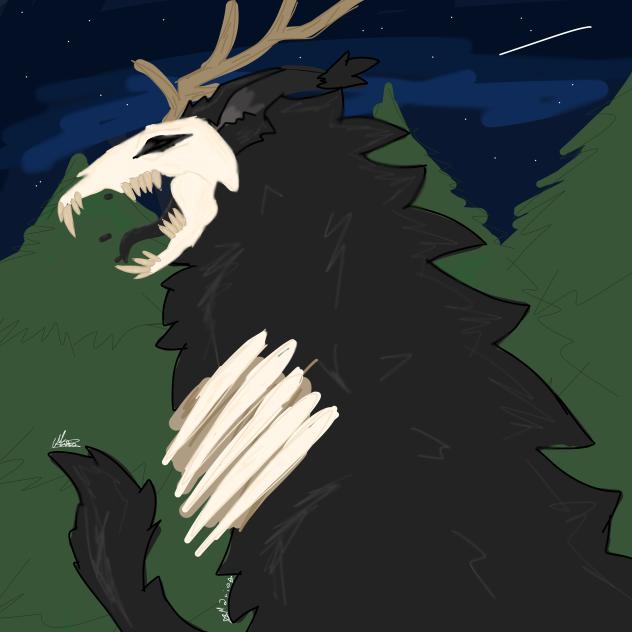 wendigo creature  art