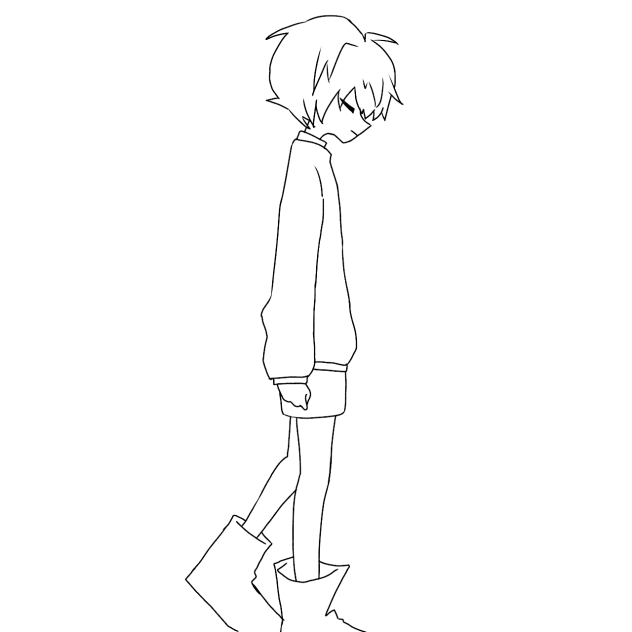 フリスク線画