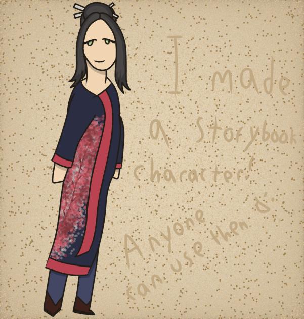 I made a storybook character