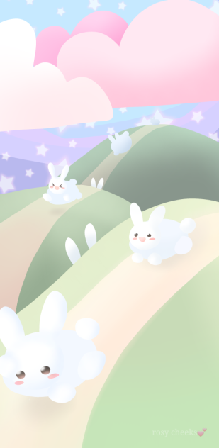 phone wallpaper🐇☁️