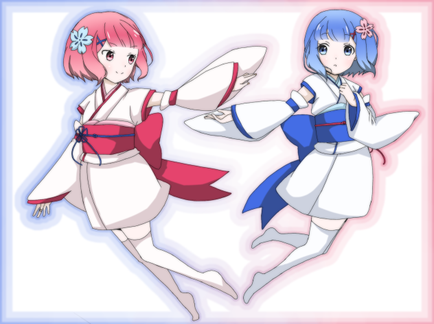 ラムとレム塗りました