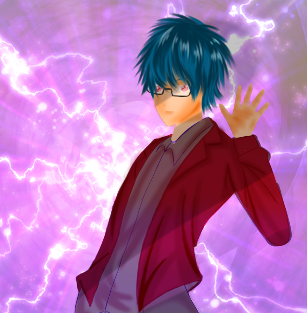 drawing process -cool anime guy