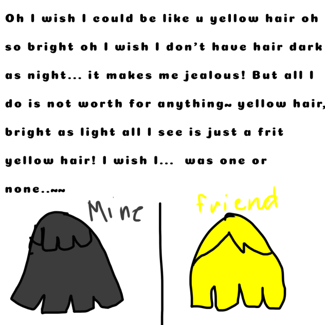 YELLOW HAIR 💔💛🖤(music strip)