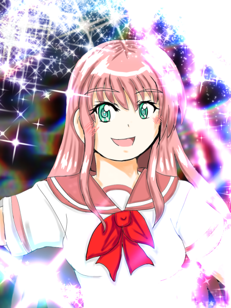 ピンク色の輝き