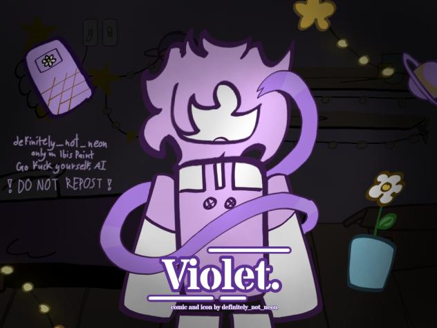 Violet Comic Icon