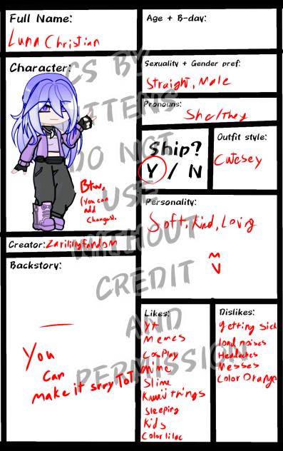 My OC for mittens comic x2