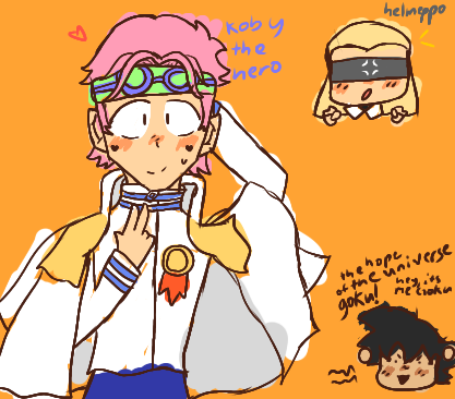 Koby and Helmeppo (+Goku)