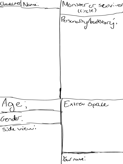 Character ref sheet for new comic