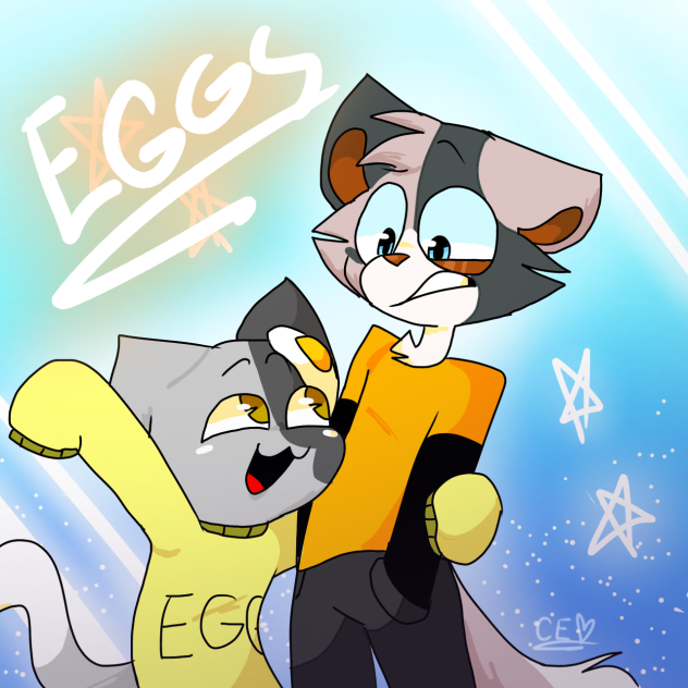 Original and present Eggs lol