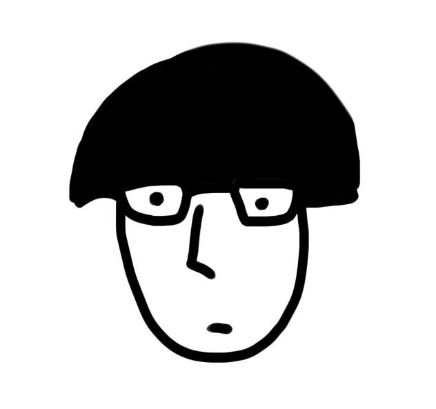poorly drawn psycho helmet