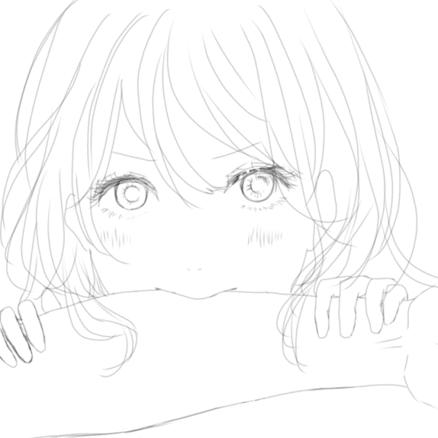 かぷっ    線画 original