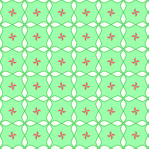 Summer Pattern Green