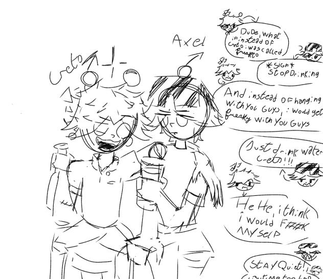 Axel and Creto sketch
