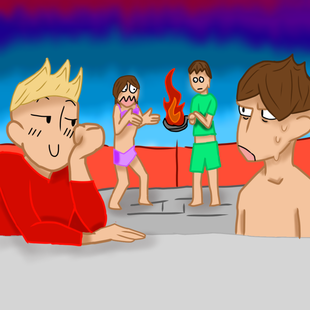 late night swim - ibisPaint