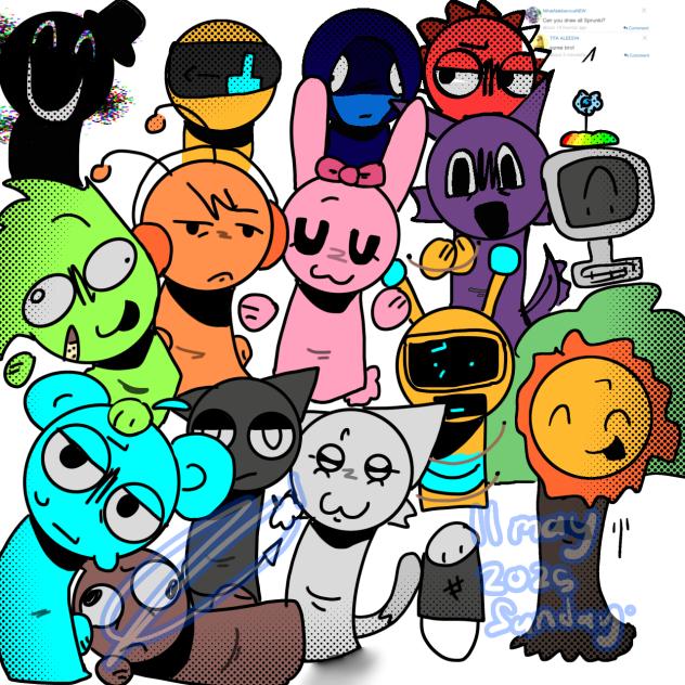 every sprunki i drew