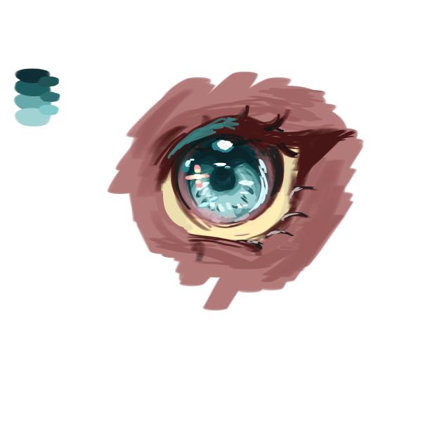 an eye that took me 15 mins to do