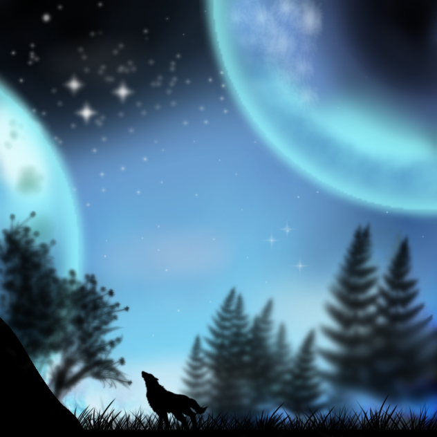 狼と宇宙 (写し落書き