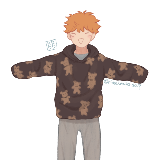 Hinata Shouyou Teddy Bear Hoodie