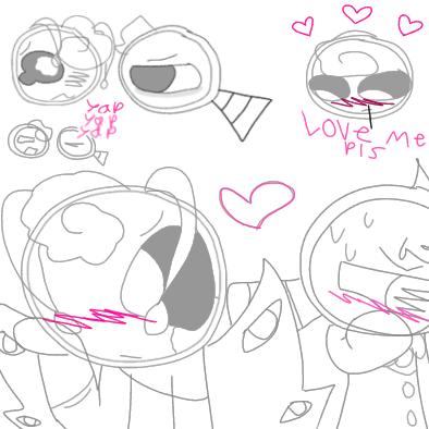 Rodger x Glisten Fanart Sketch