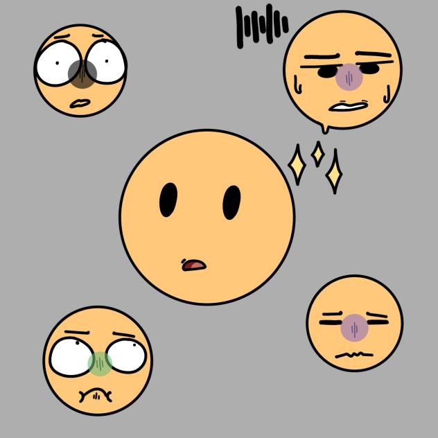 Eugh and uwah emojis