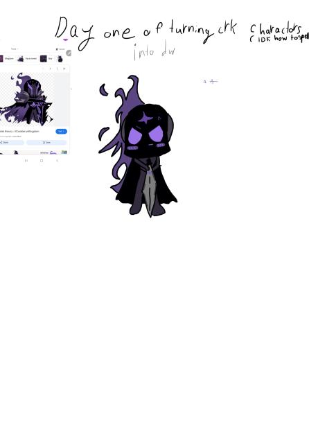 day 1 of turning crk characters into dw