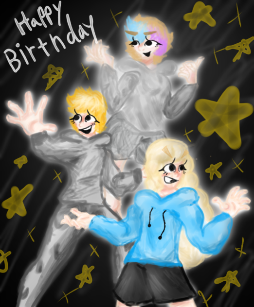 W.I.P. Of Birthday Fanart