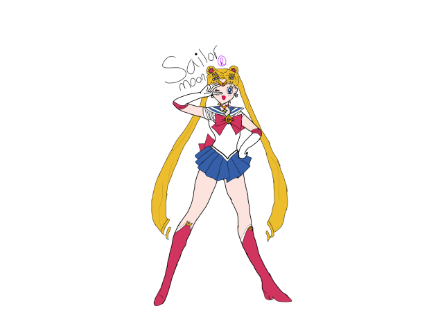 Sailor moon speed paint