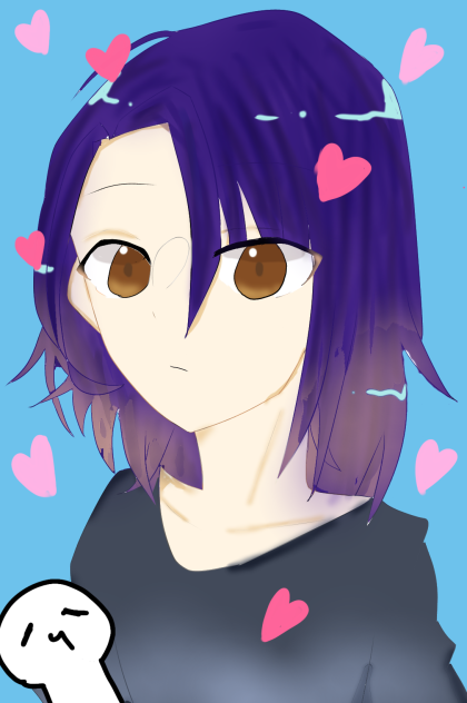 長髪男子 Ibispaint