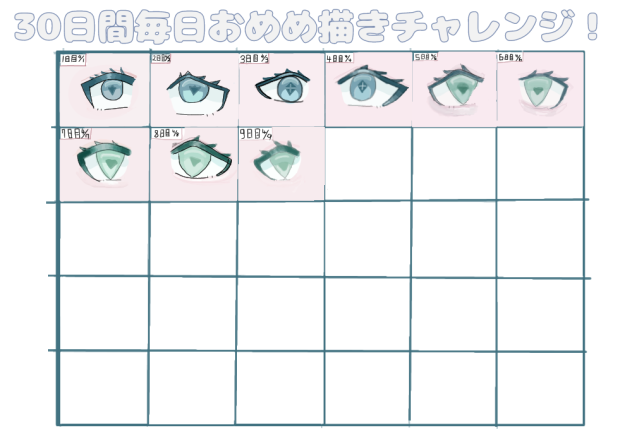 目描くやつ9日目