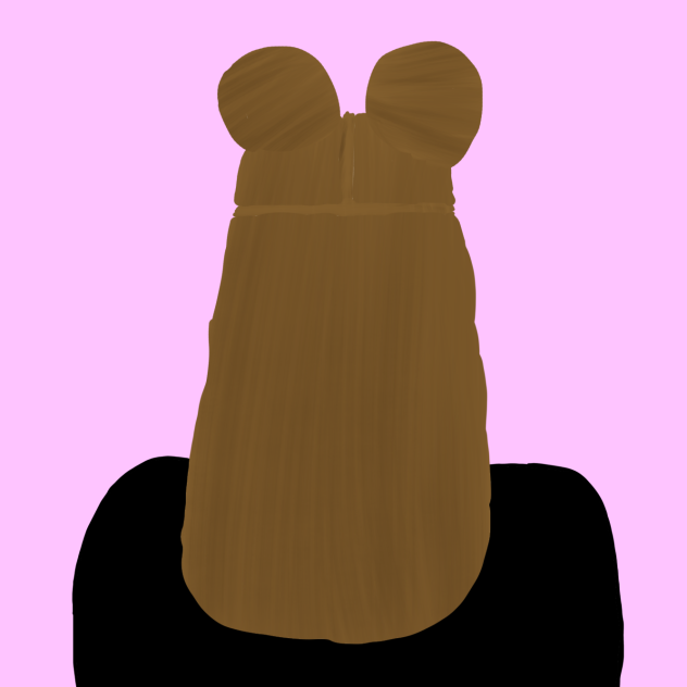 Practice hair and back of the head