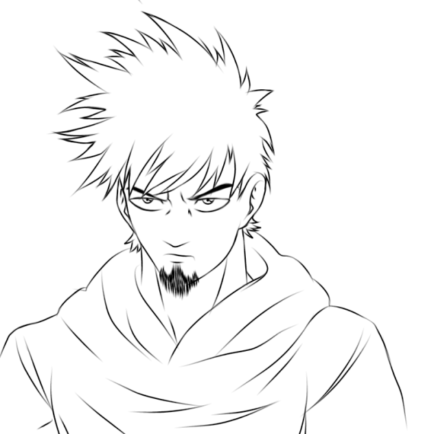 self portrait 2 line art