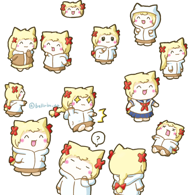 落書きに色つけたやーつ