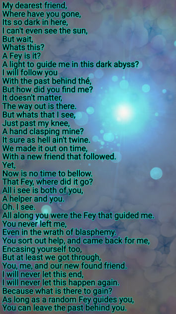My Fey . A little poem.