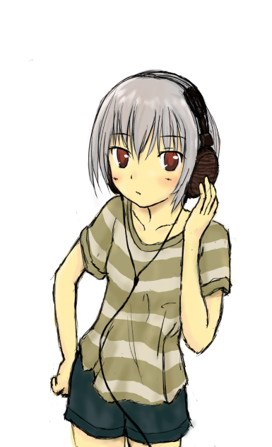 耳機少女5(彩稿）