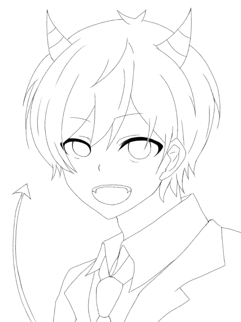 デビおそ( 'ω'o[ 線画 ]o