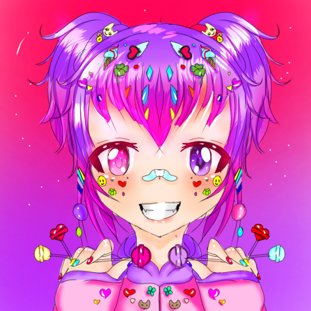 colourful girl - ibisPaint