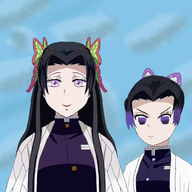 Kanae and Shinobu when they met kanao