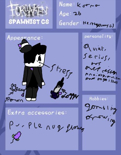 My forsaken oc