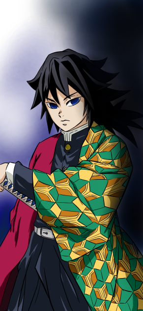 富岡義勇描いてみた