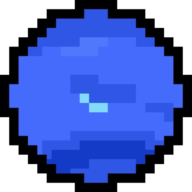 Pixelated Neptune - ibisPaint