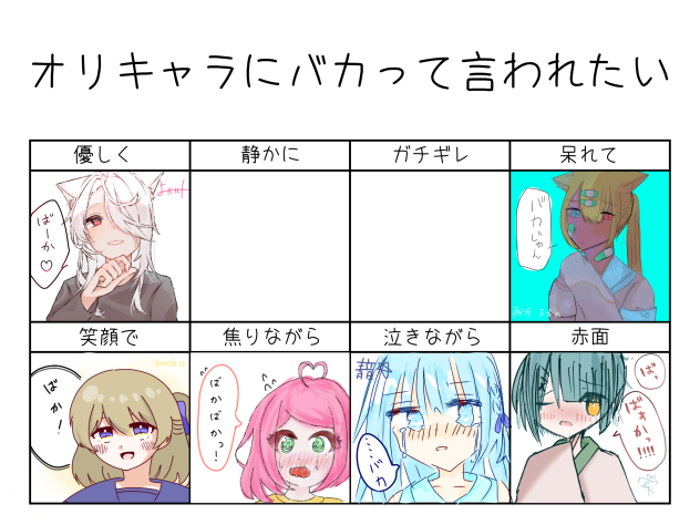 オリキャラにバカって言われたい